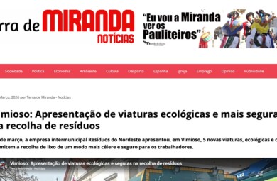 Vimioso: Apresentação de viaturas ecológicas e mais seguras na recolha de resíduos
