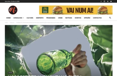 A reciclagem de vidro vai estar no centro de uma competição que junta os 13 municípios do Nordeste Transmontano.